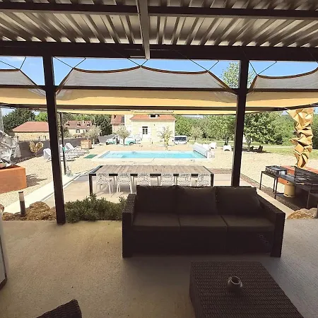Le Clos Des Lumieres 10p Swimming Pool & Jacuzzi Villa Hautefort